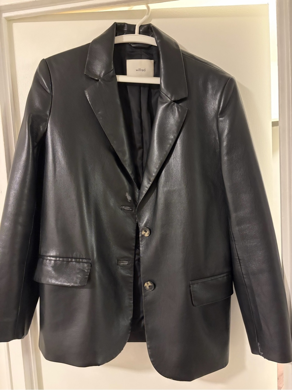 Aritzia Wilfred Blazer – Vegan Leather